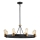 Quintiesse - Rúdon függő csillár SILAS 8xE27/60W/230V átm. 82,9 cm fekete/arany