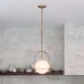 Quintiesse - SOMERSET rúdon függő csillár 1xE27/60W/230V, Ø 28,9 cm, bronz