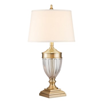 Quoizel - Asztali lámpa DENNISON 1xE27/60W/230V arany