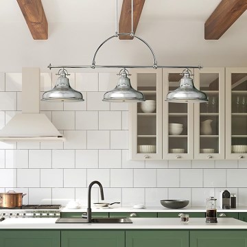 Quoizel - Csillár láncon EMERY 3xE27/100W/230V fényezett króm