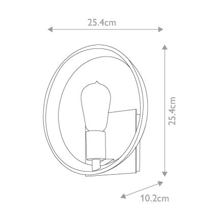 Quoizel - Fali lámpa THEATER ROW 1xE27/60W/230V