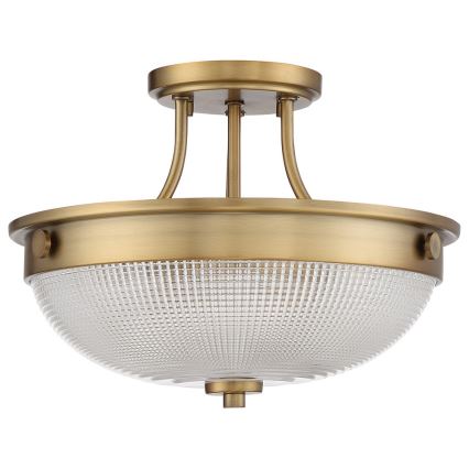 Quoizel - Felületre szerelhető csillár MANTLE 2xE27/60W/230V sárgaréz