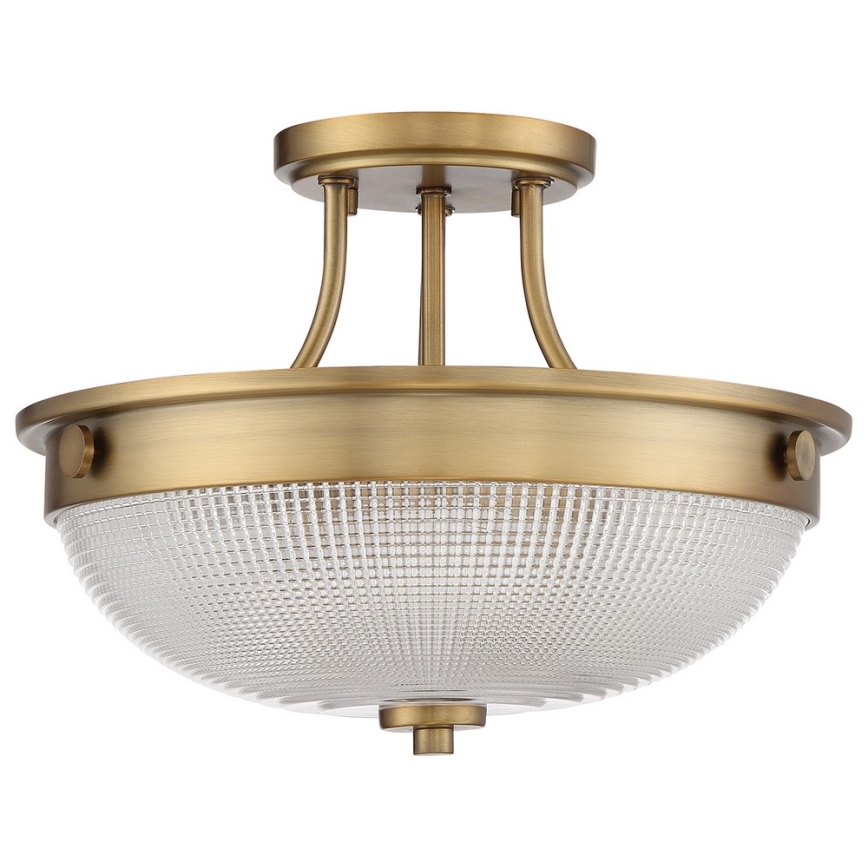Quoizel - Felületre szerelhető csillár MANTLE 2xE27/60W/230V sárgaréz