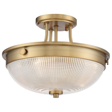 Quoizel - Felületre szerelhető csillár MANTLE 2xE27/60W/230V sárgaréz