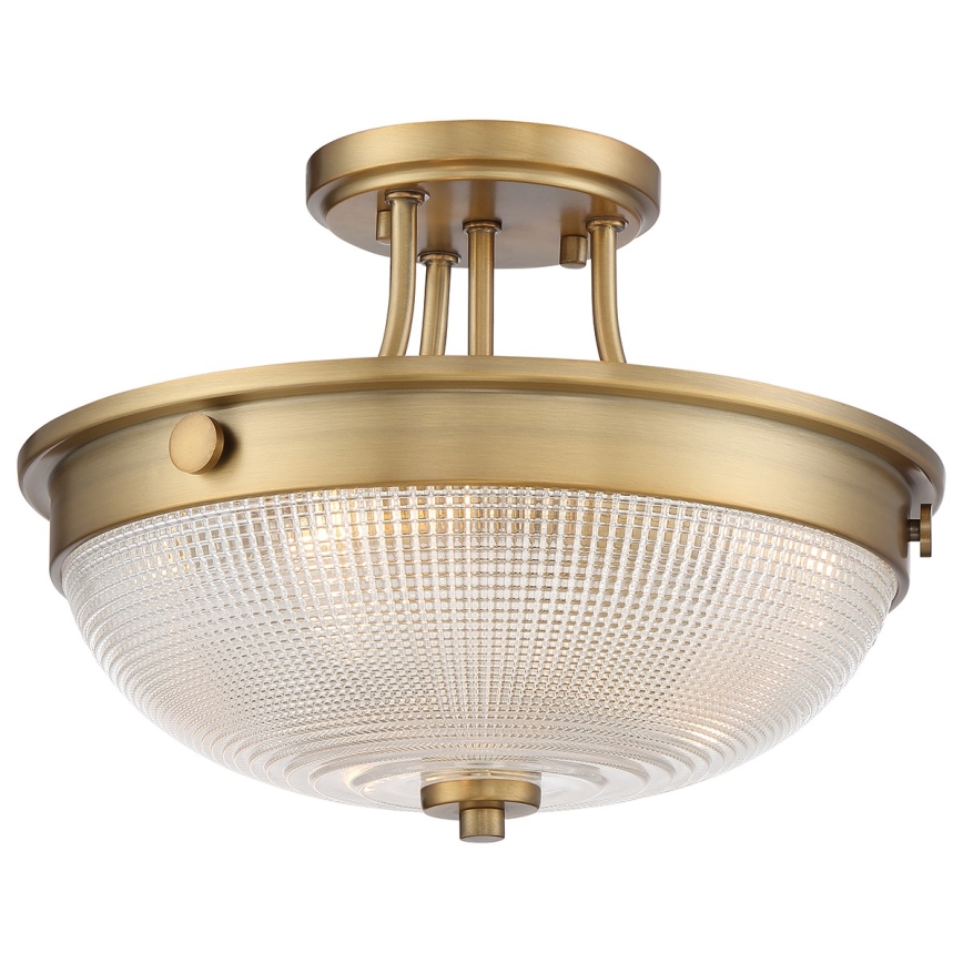 Quoizel - Felületre szerelhető csillár MANTLE 2xE27/60W/230V sárgaréz