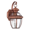 Quoizel - Kültéri fali lámpatest NEWBURY 1xE27/60W/230V IP44 rézszínű