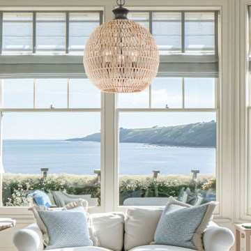 Quoizel - Láncos csillár CASABLANCA 3xE27/60W/230V barna