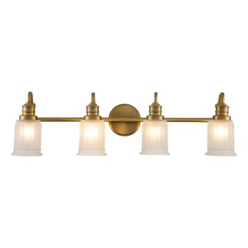 Quoizel - LED fürdőszobai fali lámpa SWELL 4xG9/3W/230V IP44 arany