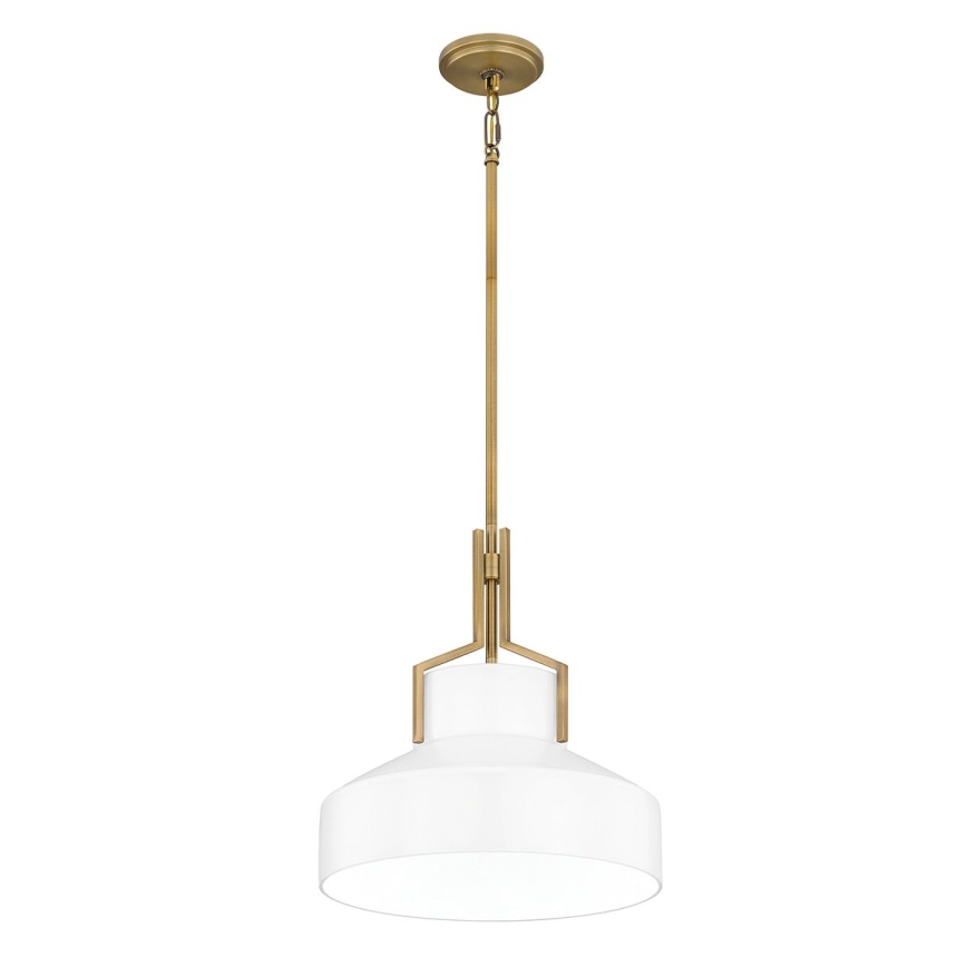 Quoizel - BRECKEN rúdon függő csillár 2xE27/60W/230V arany/fehér