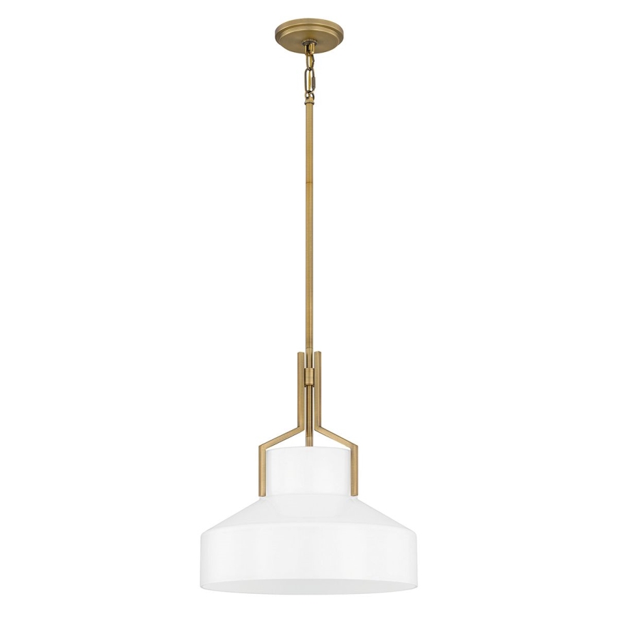 Quoizel - BRECKEN rúdon függő csillár 2xE27/60W/230V arany/fehér