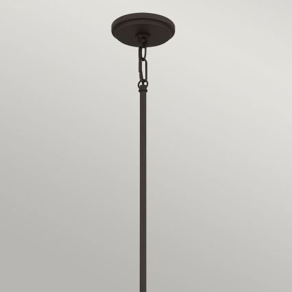 Quoizel - Rudas csillár BRECKEN 2xE27/60W/230V fekete/fehér
