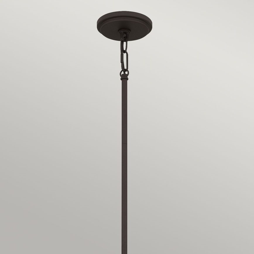 Quoizel - Rudas csillár BRECKEN 2xE27/60W/230V fekete/fehér