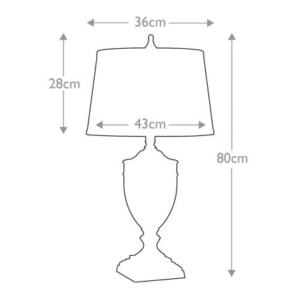 Quoizel - Asztali lámpa DENNISON 1xE27/60W/230V fényezett króm