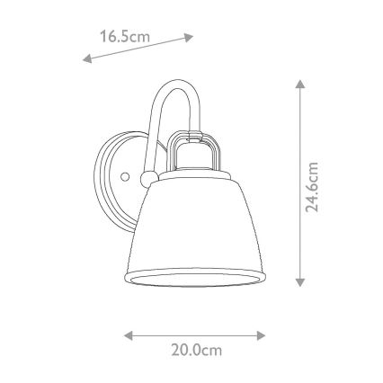 Quoizel - LED Fürdőszobai fali lámpa DUBLIN 1xG9/3W/230V IP44 arany