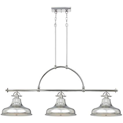 Quoizel - Csillár láncon EMERY 3xE27/100W/230V fényezett króm