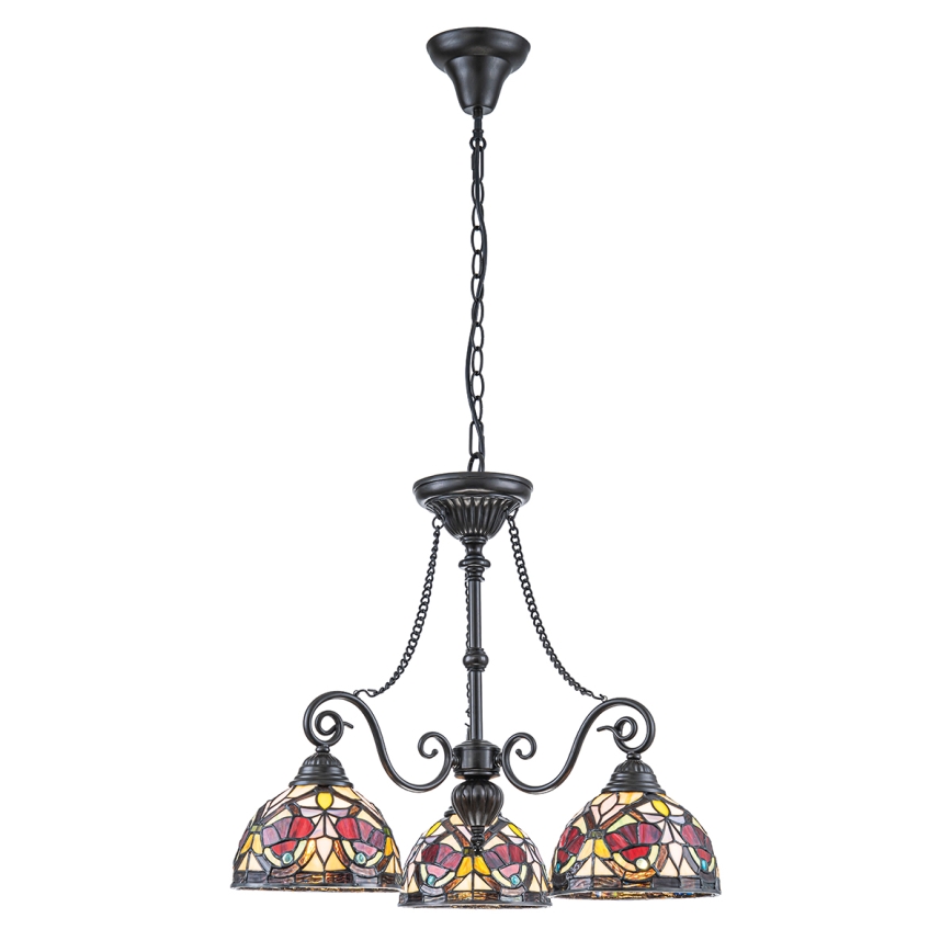 Quoizel - Tiffany LARISSA láncos csillár 3xE27/60W/230V átm. 63,6 cm