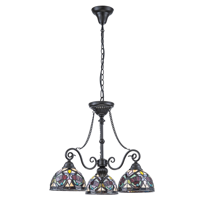 Quoizel - Tiffany LARISSA láncos csillár 3xE27/60W/230V átm. 63,6 cm