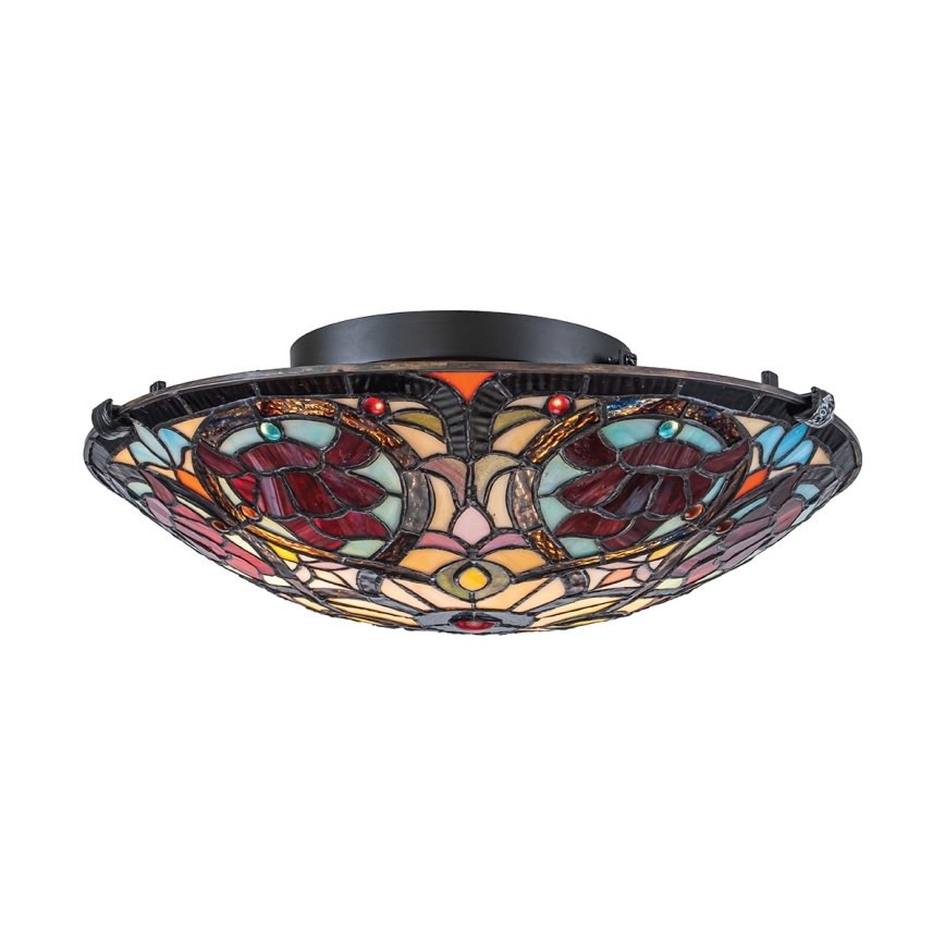 Quoizel - Mennyezeti lámpatest Tiffany LARISSA 2xE27/40W/230V átm. 41,2 cm