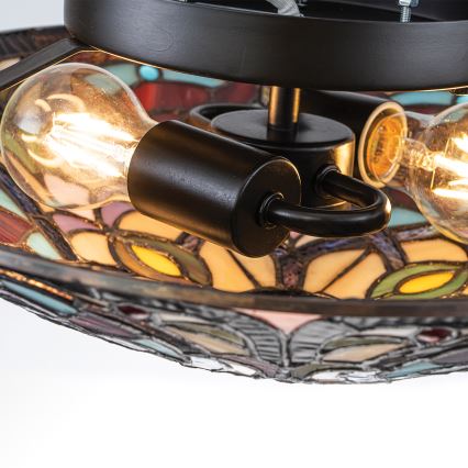 Quoizel - Mennyezeti lámpatest Tiffany LARISSA 2xE27/40W/230V átm. 41,2 cm