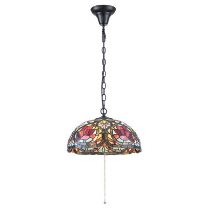 Quoizel - Tiffany LARISSA láncos csillár 3x E27/60W/230V, átmérő 38,5 cm