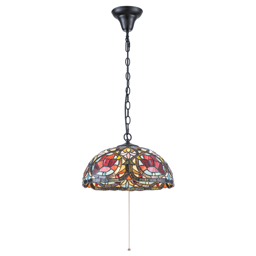 Quoizel - Tiffany LARISSA láncos csillár 3x E27/60W/230V, átmérő 38,5 cm