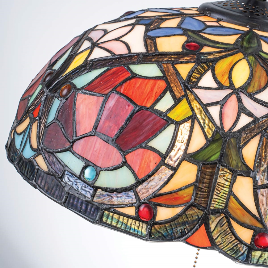 Quoizel - Tiffany LARISSA láncos csillár 3x E27/60W/230V, átmérő 38,5 cm