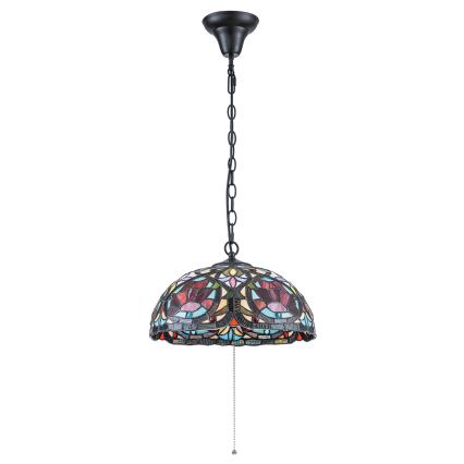 Quoizel - Tiffany LARISSA láncos csillár 3x E27/60W/230V, átmérő 38,5 cm