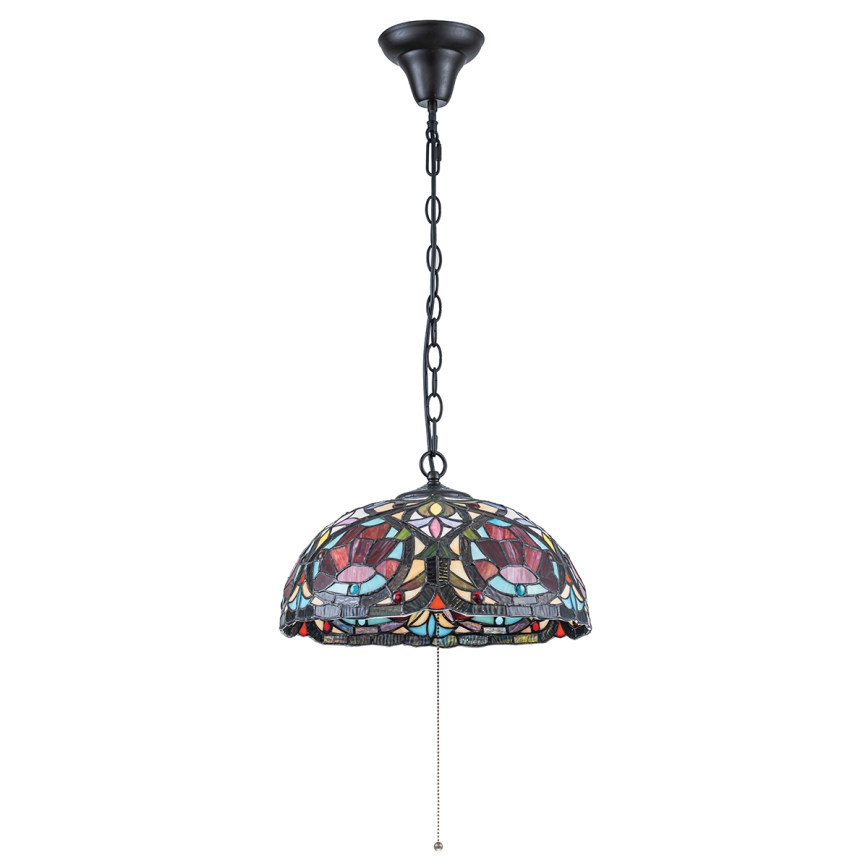 Quoizel - Tiffany LARISSA láncos csillár 3x E27/60W/230V, átmérő 38,5 cm