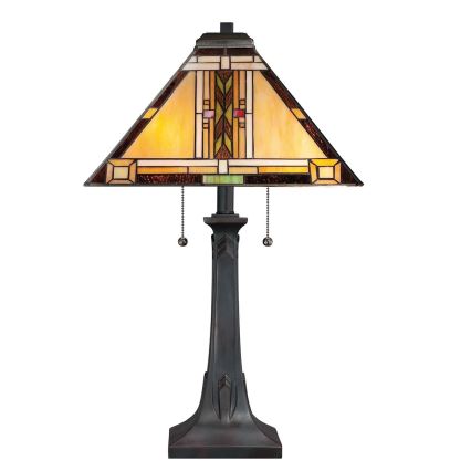Quoizel - Tiffany NAVAJO asztali lámpa 2xE27/60W/230V