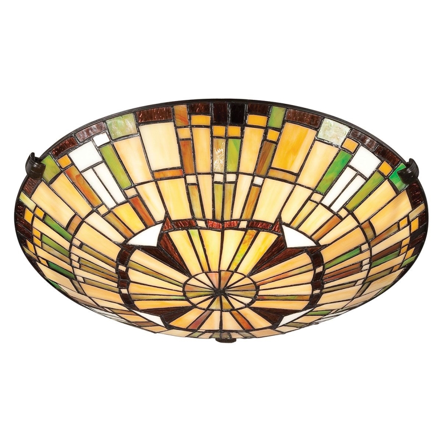 Quoizel - Tiffany REED mennyezeti lámpatest 2xE27/60W/230V, átm. 42 cm
