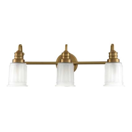 Quoizel - LED fürdőszobai fali lámpa SWELL 3xG9/3W/230V IP44 arany