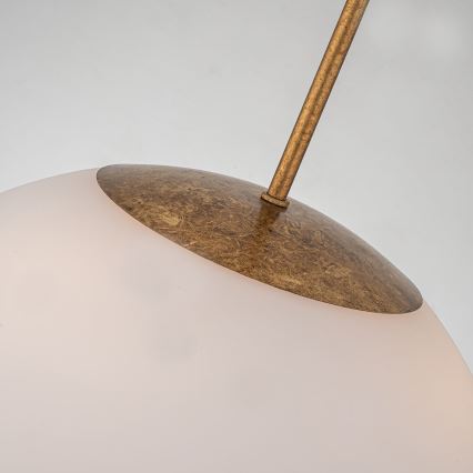 Quoizel - Csillár rúdon STARING 3xE14/40W/230V átm. 45,7 cm arany/patinás/fehér