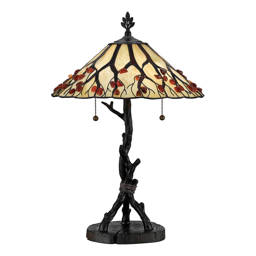 Quoizel - Tiffany WHISPERING asztali lámpa 2xE27/60W/230V