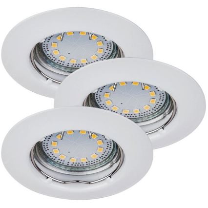 Rabalux - 3 darabos LED beépíthető mennyezeti spotlámpa szett 1x GU10/3W/230V IP40