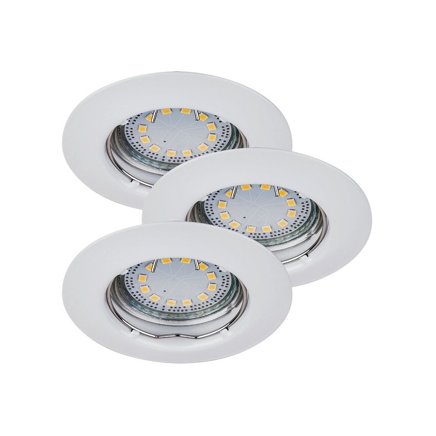 Rabalux - 3 darabos LED beépíthető mennyezeti spotlámpa szett 1x GU10/3W/230V IP40