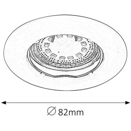 Rabalux - 3 darabos LED beépíthető mennyezeti spotlámpa szett 1x GU10/3W/230V IP40