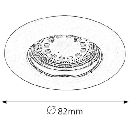 Rabalux - SZETT 3xLED fürdőszobai süllyesztett mennyezeti lámpa 1xGU10/3W/230V IP44