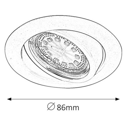 Rabalux - KÉSZLET 3xLED Beépíthető lámpa 3xGU10/3W/230V IP40