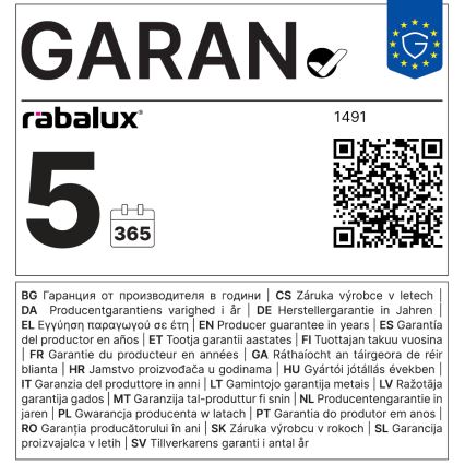 Rabalux - LED mennyezeti lámpa érzékelővel LED/18W/230V 4000K átmérő 22,5 cm