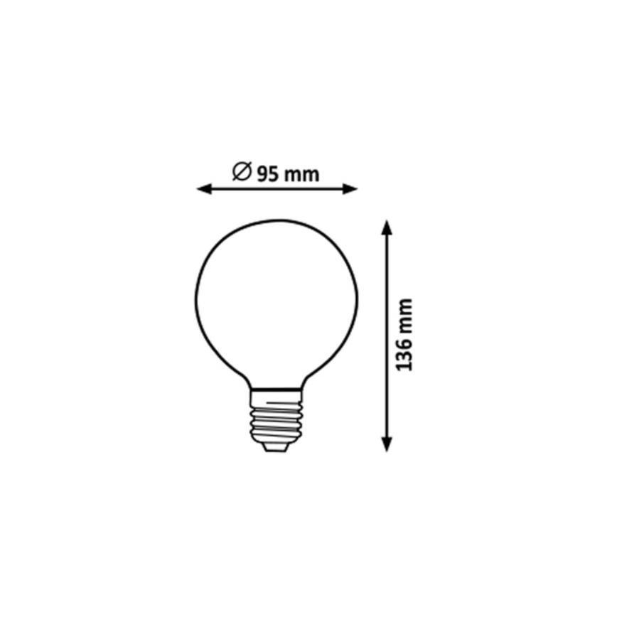 Rabalux - LED Izzó G95 E27/7W/230V 4000K