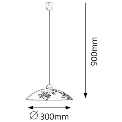 Rabalux - Csillár 1xE27/60W/230V
