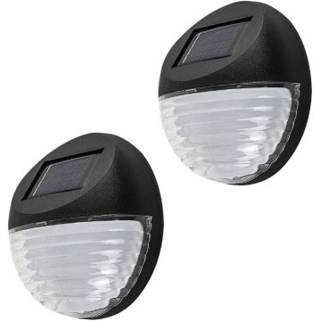 Rabalux - 2 db LED napelemes fali lámpa LED/0,06W/1,2V 300 mAh IP44