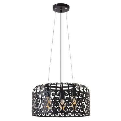 Rabalux 2158 - Csillár ALESSANDRA 3xE27/60W/230V fekete