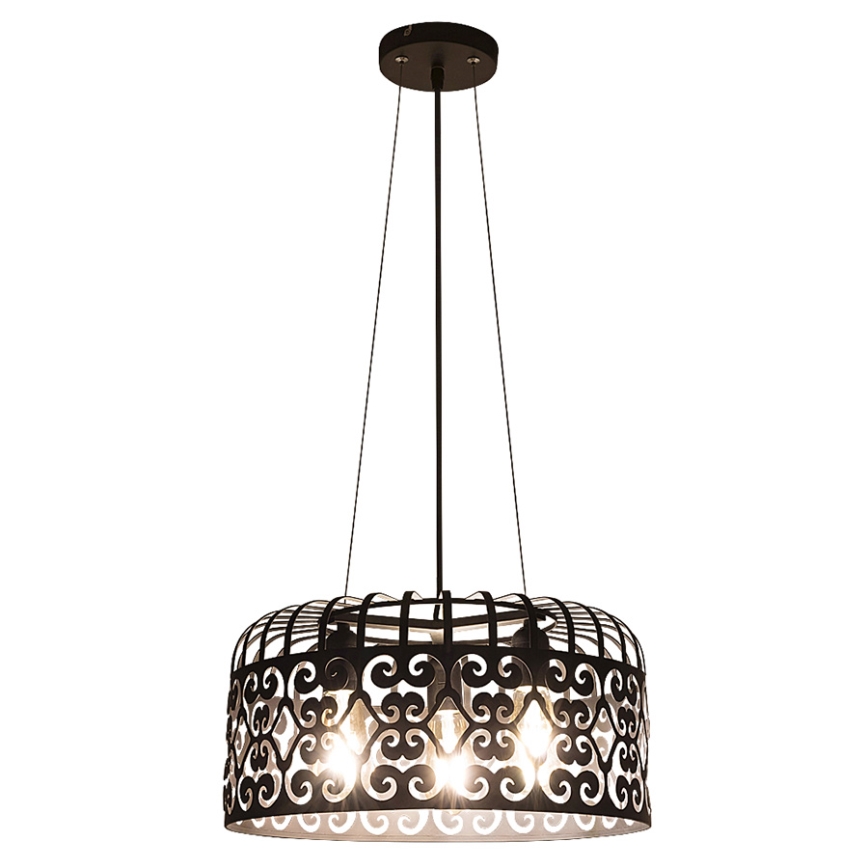 Rabalux 2158 - Csillár ALESSANDRA 3xE27/60W/230V fekete