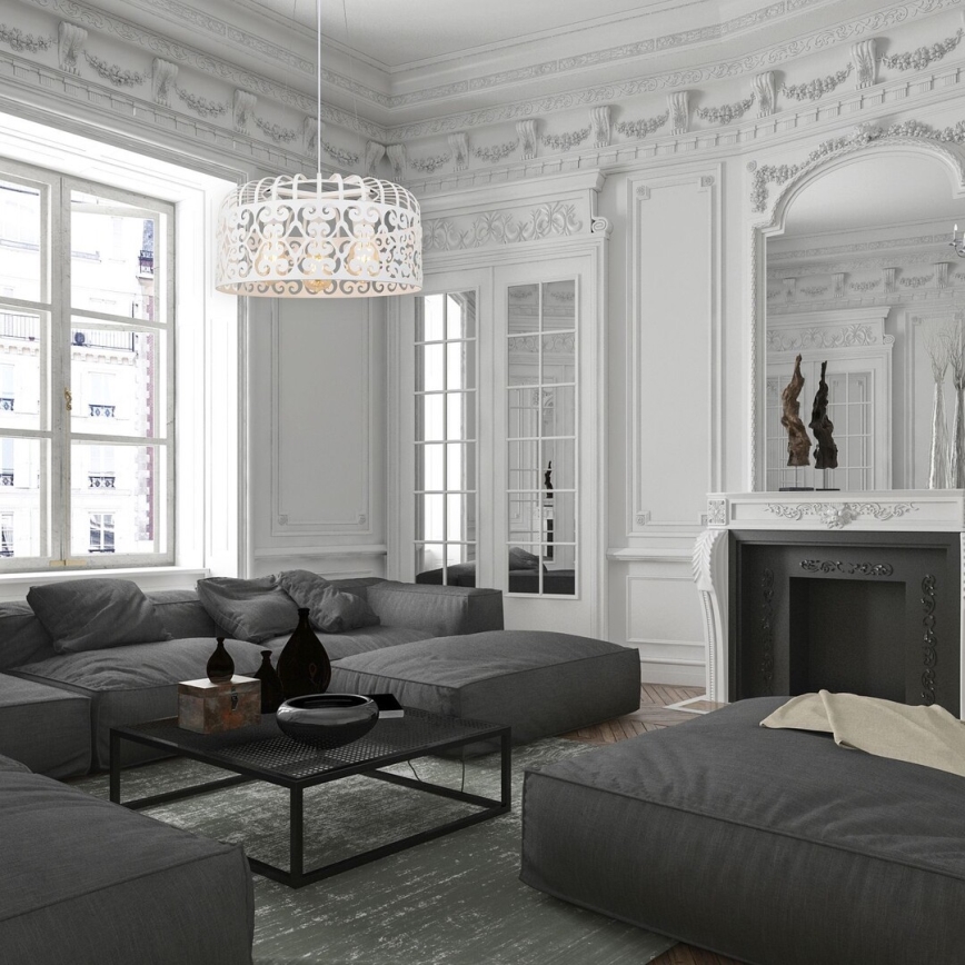 Rabalux - Csillár 3xE27/60W/230V fehér