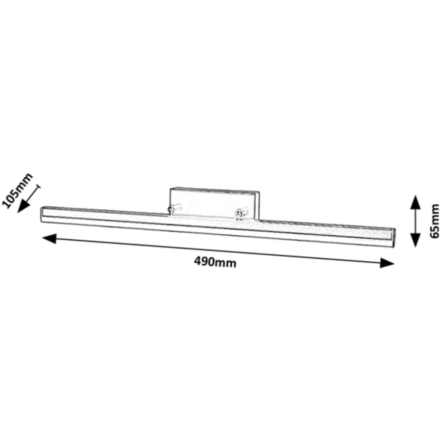 Rabalux - LED fürdőszobai tükörvilágítás LED/12W/230V 49 cm IP44