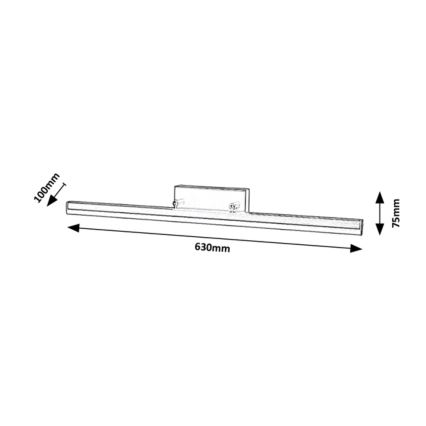 Rabalux - LED fürdőszobai tükörvilágítás LED/18W/230V 63 cm IP44