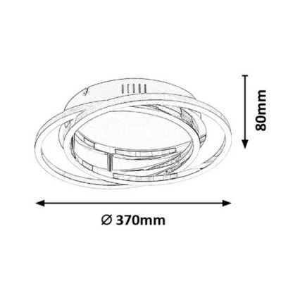 Rabalux - LED Mennyezeti lámpa LED/30W/230V átm. 37cm