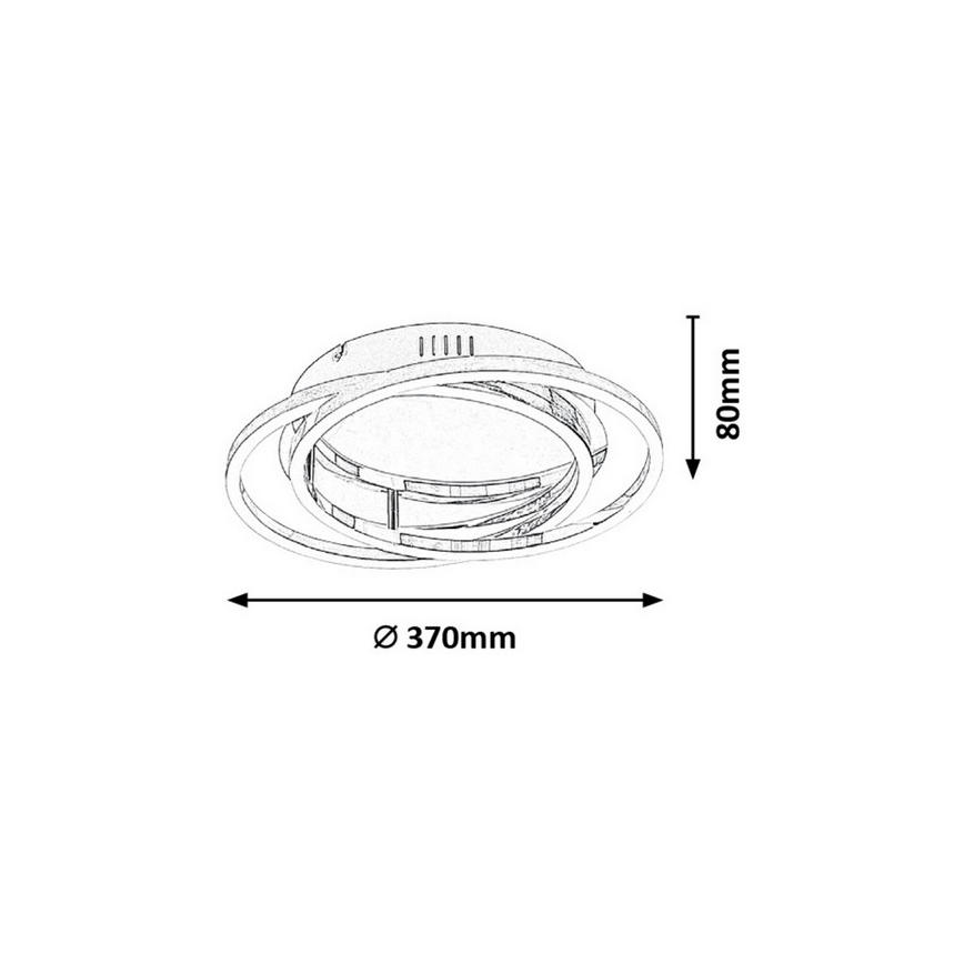 Rabalux - LED Mennyezeti lámpa LED/30W/230V átm. 37cm