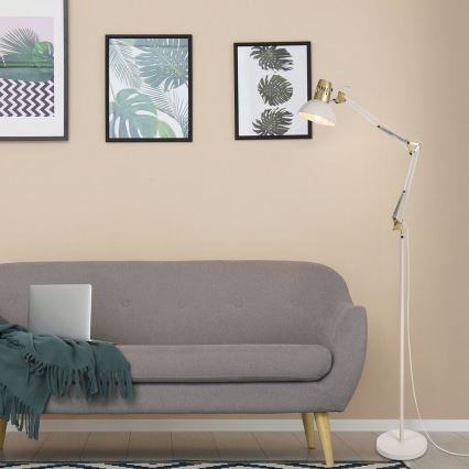 Rabalux - Állólámpa 1xE27/40W/230V krémszínű/arany